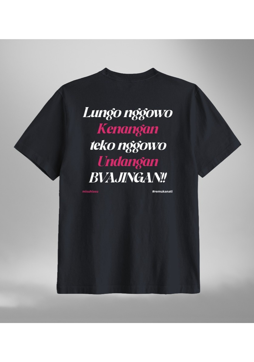 Misvhiasv T-Shirt Lungo Nggowo Kenangan Teko Nggowo Undangan